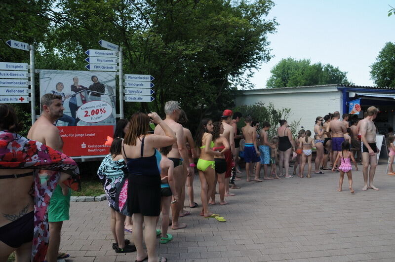 Freibad Reutlingen Pfingsten 2014