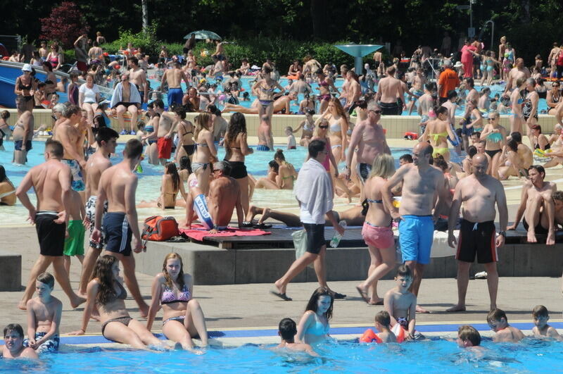 Freibad Reutlingen Pfingsten 2014