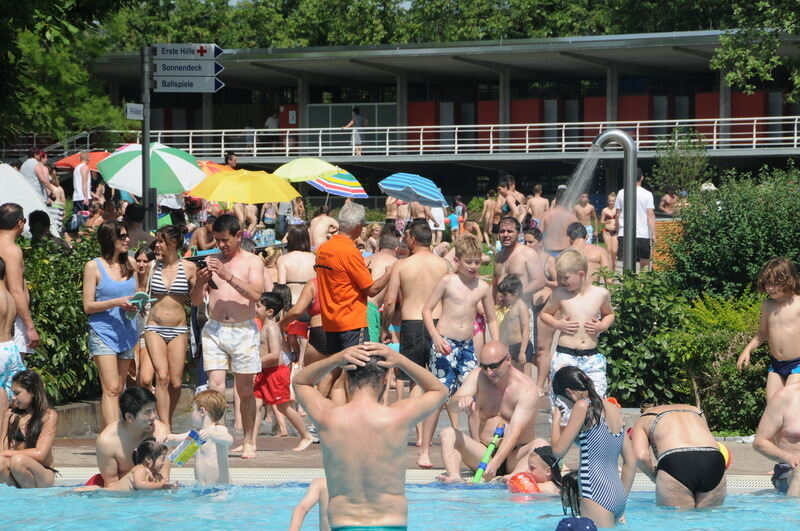Freibad Reutlingen Pfingsten 2014