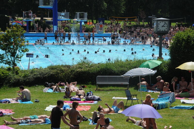 Freibad Reutlingen Pfingsten 2014