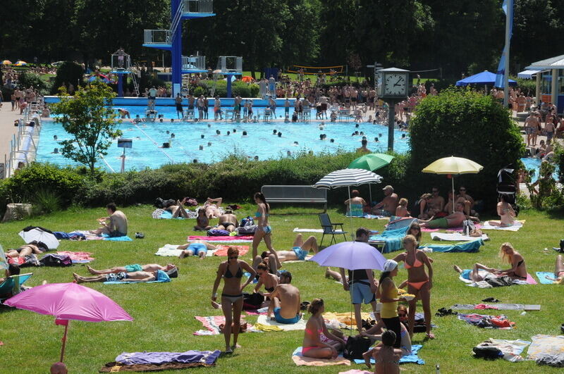 Freibad Reutlingen Pfingsten 2014