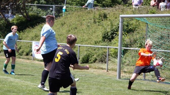 Packende Spiele, aber auch Zeit zum Sonnenbaden gab es – bei Temperaturen wie im WM-Land Brasilien – beim Pfingst-Turnier in Pfr Packende Spiele, aber auch Zeit zum Sonnenbaden gab es – bei Temperaturen wie im WM-Land Brasilien – beim Pfingst-Turnier in Pfr