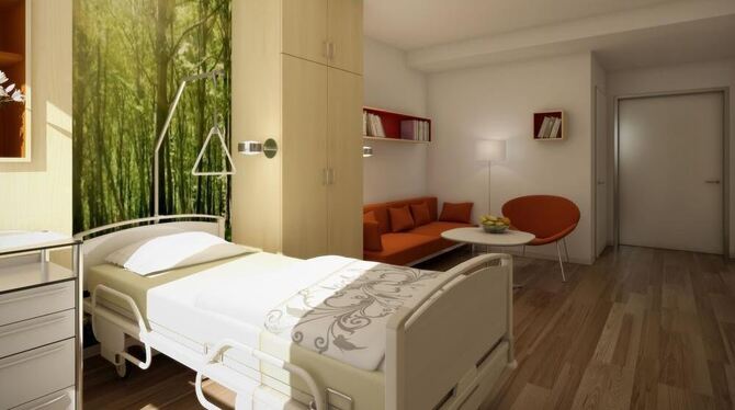 Demnächst bezugsfertig: die Palliativ-Station im Steinenberg-Klinikum. FOTO: PR