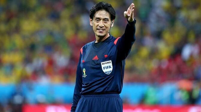 Schiedsrichter Yuichi Nishimura sorgte bei Kroatiens Elf für Unverständnis und Zorn. Foto: Diego Azubel