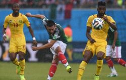 Kamerun unterliegt Mexiko mit 0:1. FOTO: DPA