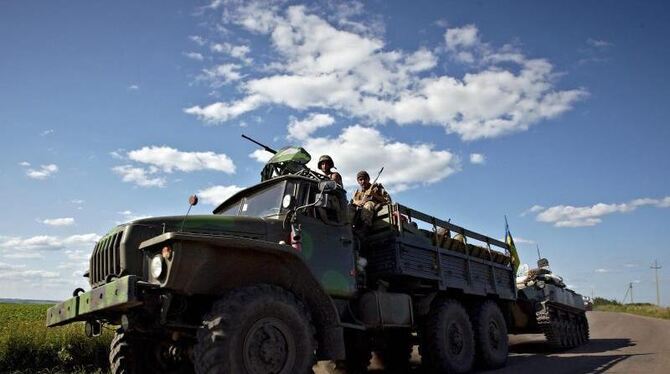 Soldaten der ukrainischen Armee: Wie geht es im Ukrainekonflikt weiter? Foto: Sergei Kozlov