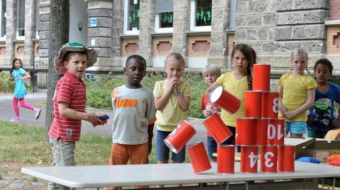 Gut gezielt ist halb getroffen. FOTO: ALEXANDER THOMYS