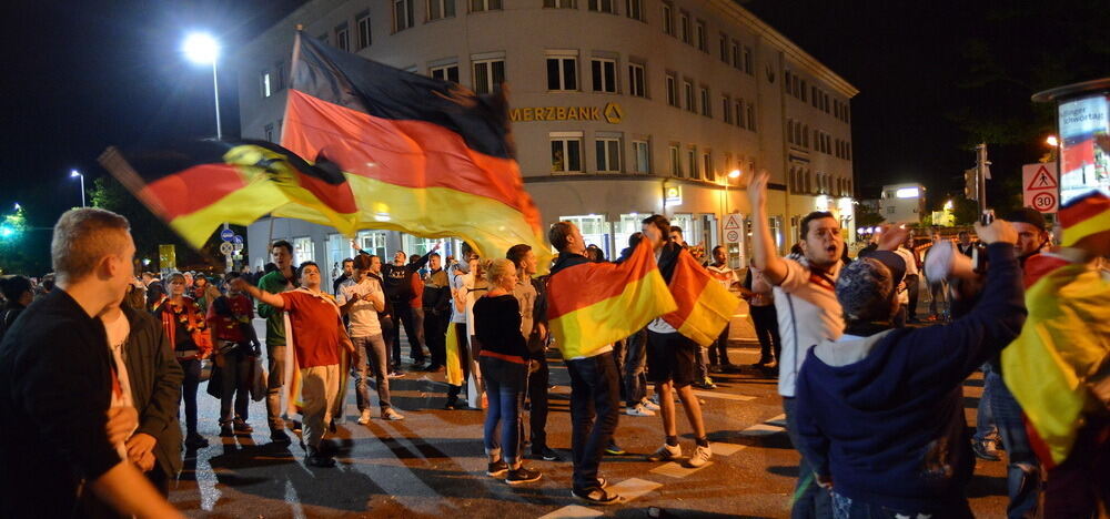 ußball WM 2014 Deutschland - Brasilien Autocorso