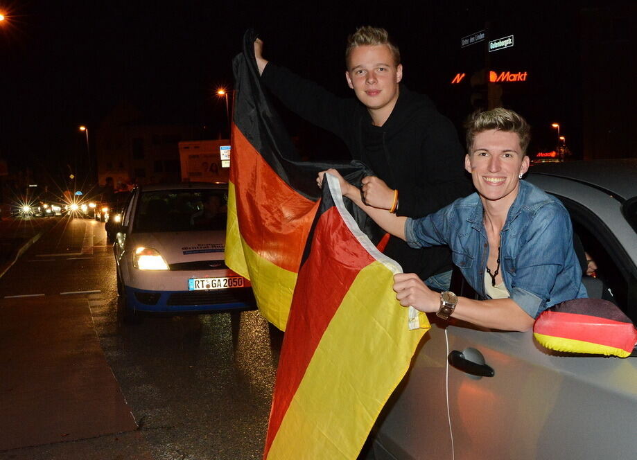 ußball WM 2014 Deutschland - Brasilien Autocorso