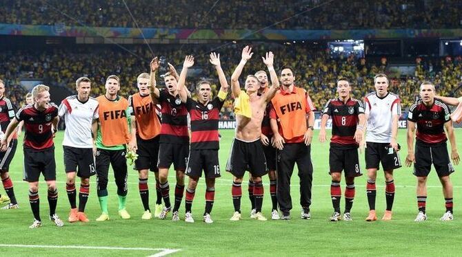 Bereit wie nie! Die deutsche Nationalmannschaft fiebert auf das Finale in Rio de Janeiro hin. FOTO: DPA