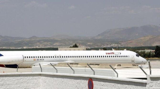 Eine McDonnell Douglas der Gesellschaft Swiftair: Wie das spanische Unternehmen erklärte, handelt es sich um eine Maschine de