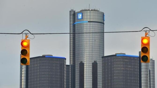 Die Firmenzentrale des Autokonzerns General Motors in Detroit: Die Pannenserie geht weiter. Foto: Uli Deck