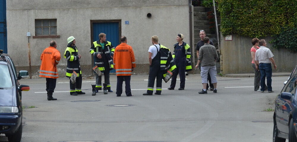 Evakuierung Bundeslager der Pfadfinder auf dem Schachen 2014