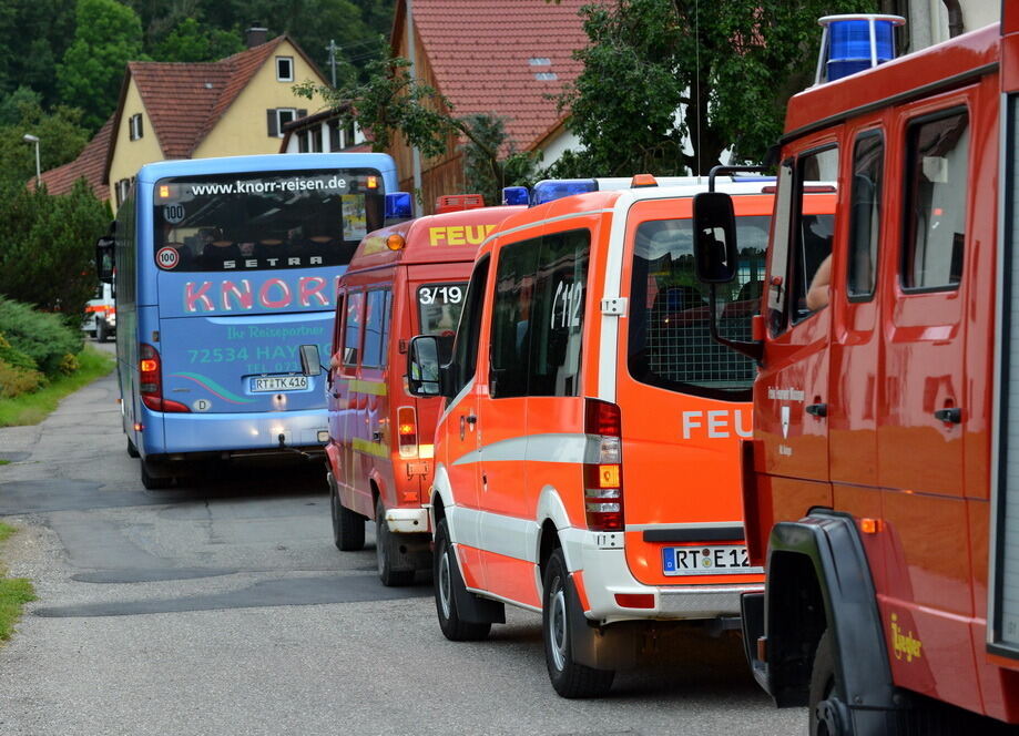 Evakuierung Bundeslager der Pfadfinder auf dem Schachen 2014