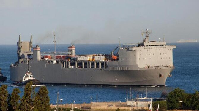 An Bord des US-Spezialschiffs »Cape Ray« wurden seit Anfang Juli Kampfmittel des syrischen Regimes unschädlich gemacht. Foto: