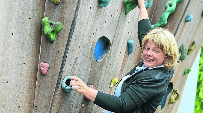 Keine Angst vor dem Aufstieg zur Bürgermeisterin: Christine Falkenberg. GEA-FOTO: PACHER