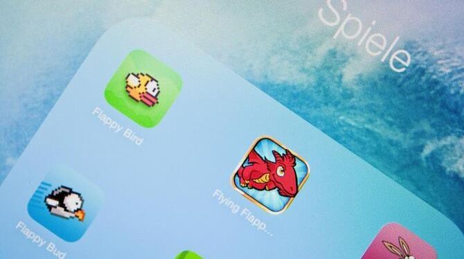 Das Spiel »Flappy Bird« von Dong Nguyen. Foto: Hauke-Christian Dittrich/Archiv
