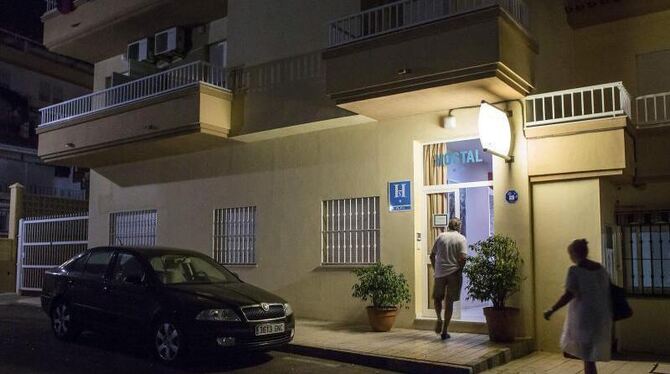 In diesem Hotel im spanischen Malaga wurde die gesuchte Familie gefunden. Foto: Carlos Diaz