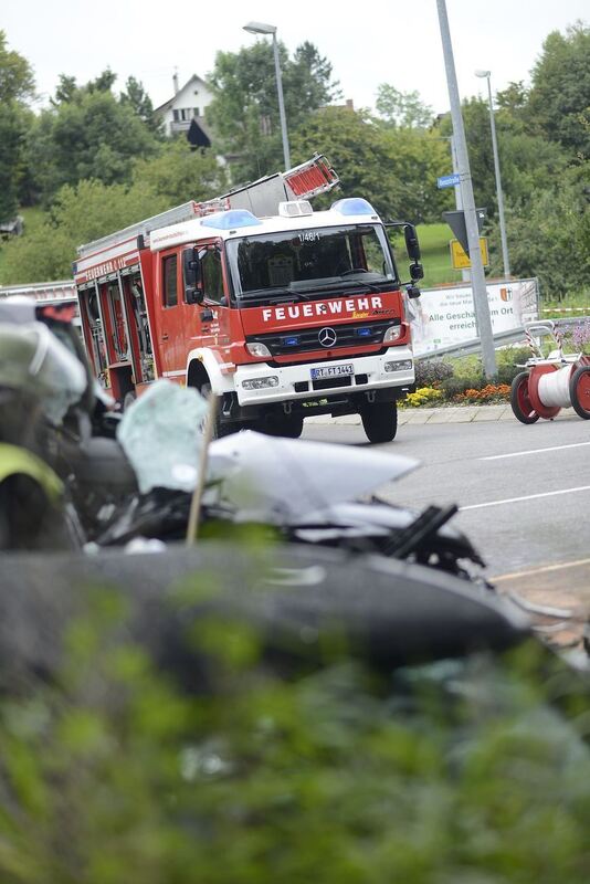 Horror-Unfall auf der B313 bei Trochtelfingen
