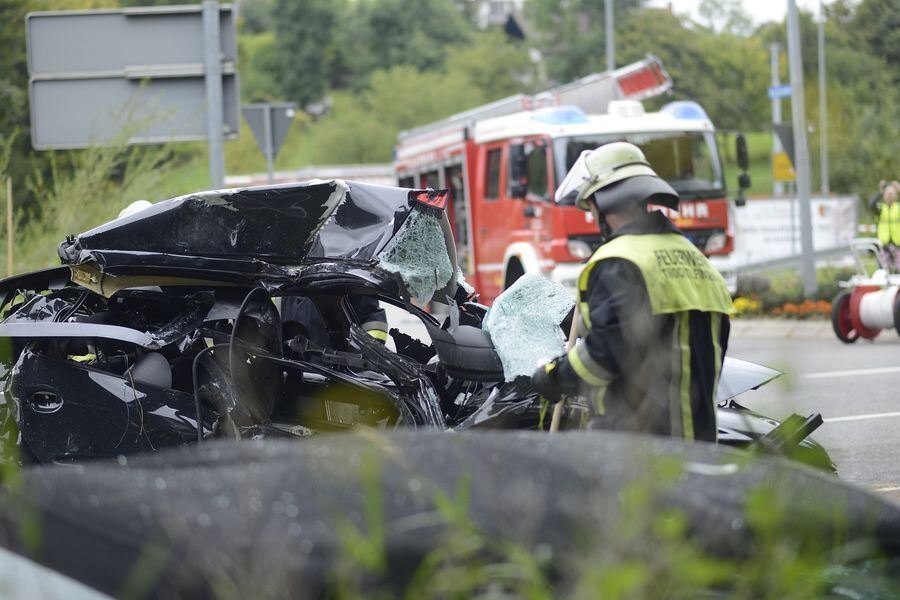 Horror-Unfall auf der B313 bei Trochtelfingen