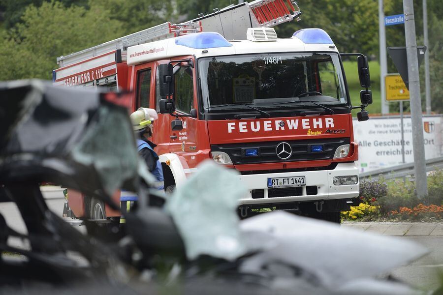 Horror-Unfall auf der B313 bei Trochtelfingen
