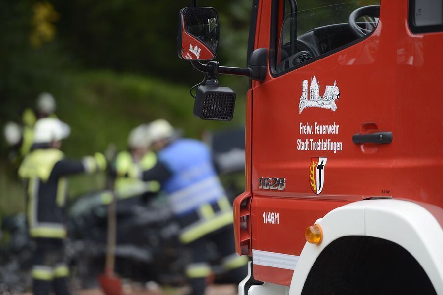 Horror-Unfall auf der B313 bei Trochtelfingen