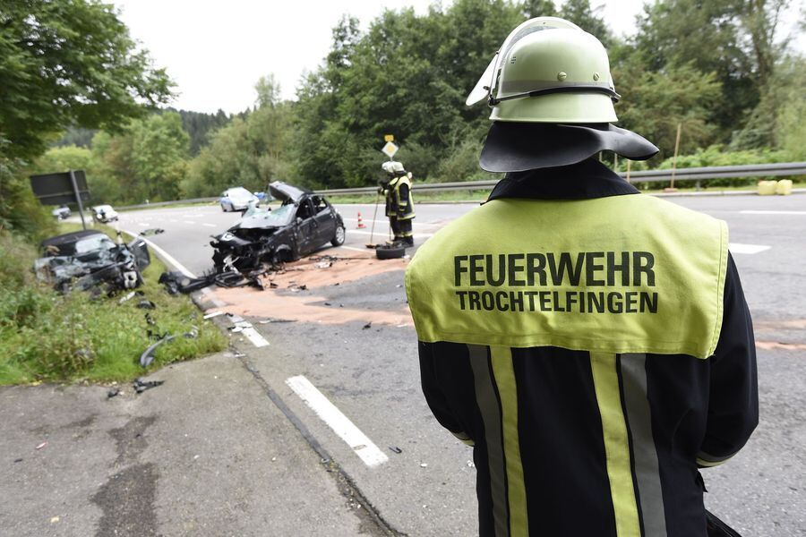 Horror-Unfall auf der B313 bei Trochtelfingen