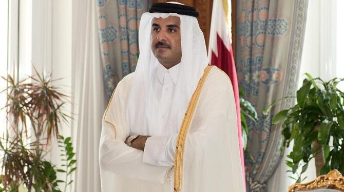 Der Emir von Katar, Scheich Tamim Bin Hamad al-Thani, besucht Deutschland. Foto: Bernd von Jutrczenka/Archiv