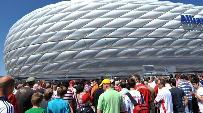 In der Allianz-Arena in München werden bei der EM 2020 drei Vorrundenspiele und ein Viertelfinale stattfinden. Foto: Frank Le