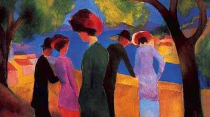 Ein Hauptwerk August Mackes, sein Ölgemälde »Dame in grüner Jacke« aus dem Jahr 1913. Foto: Katalog