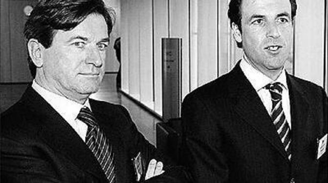 Die Brüder Florian (rechts) und Thomas Haffa. 
ARCHIVFOTO: DPA