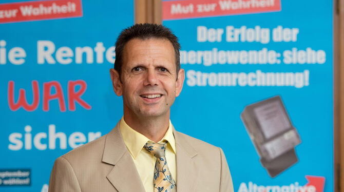 Bernd Kölmel, Landesvorsitzender der Partei Alternative für Deutschland in Baden-Württemberg.