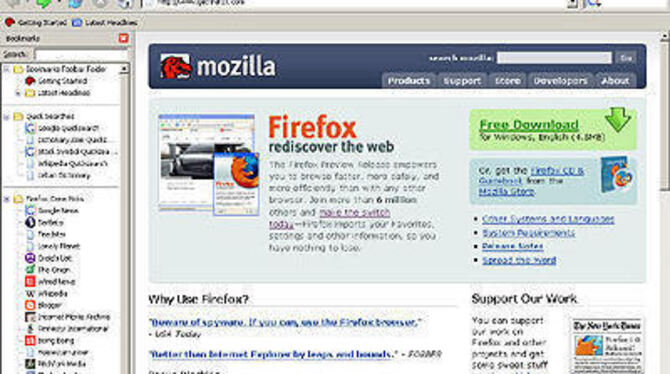 Firefox ist ein feiner Browser ohne Schnick-Schnack, der auf keinem Desktop fehlen sollte.