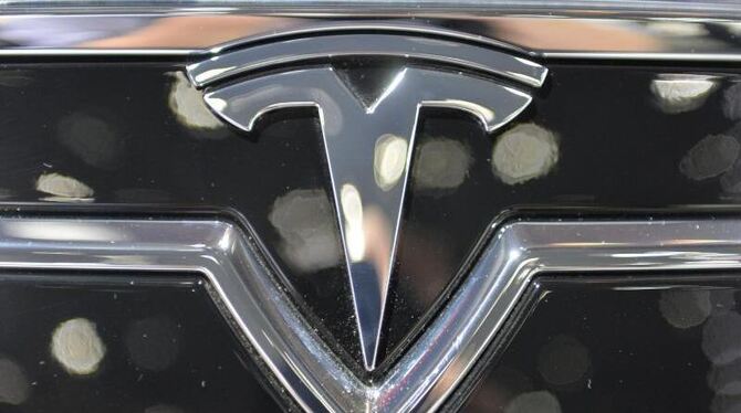 Das Markenzeichen von Tesla.