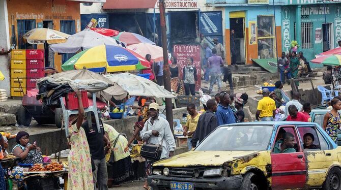 Pascal Maitre ist bei seinen Reisen auf der Suche nach dem authentischen, verborgenen Afrika: Hier eine Szene aus Kinshasa im Ko