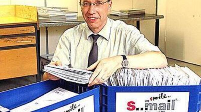 S-Mail-Chef Wolfgang Schmid hat Erfolg mit seiner Geschäftsidee. GEA-FOTO: USCHI PACHER