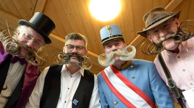 Der Fantasie sind bei der Bart-Europameisterschaft keine Grenzen gesetzt. Foto: Winfried Rothermel