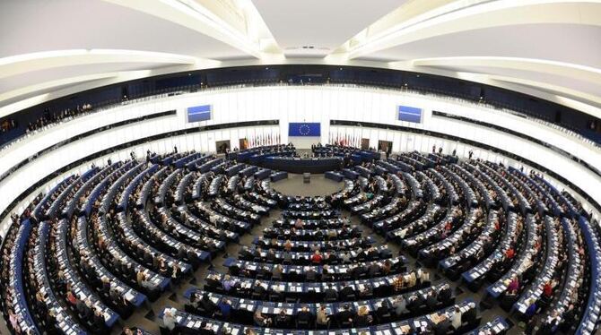 Das Europaparlament.