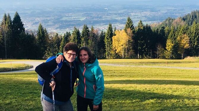 ZmS-Reportein Ronja Frölich beim Ausflug mit ihrer Mutter. FOTO: ZMS