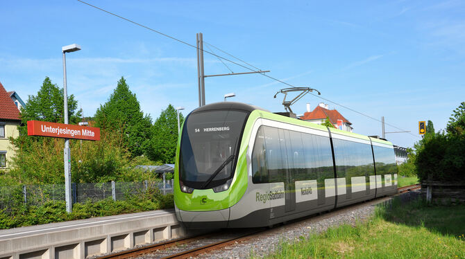 In der Elektrifizierungsoffensive des Landes hat die Regionastadtbahn Neckar-Alb höchste Priorität.  FOTO: TRICON DESIGN AG
