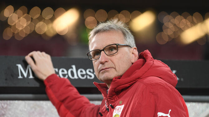 Auch nach fünf Niederlagen in Folge weiter absoluter Optimist: Stuttgarts Sportvorstand Michael Reschke. FOTO: DPA