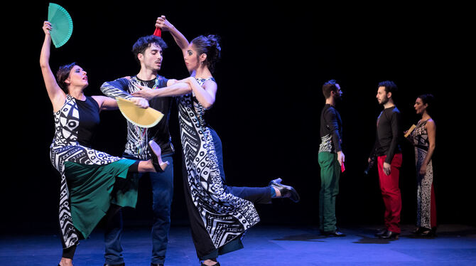 »à Miró«, eine Produktion der Tanzcompagnie Flamencos en route, wird bis 14. Januar im Theaterhaus Stuttgart gezeigt. FOTO: ALEX