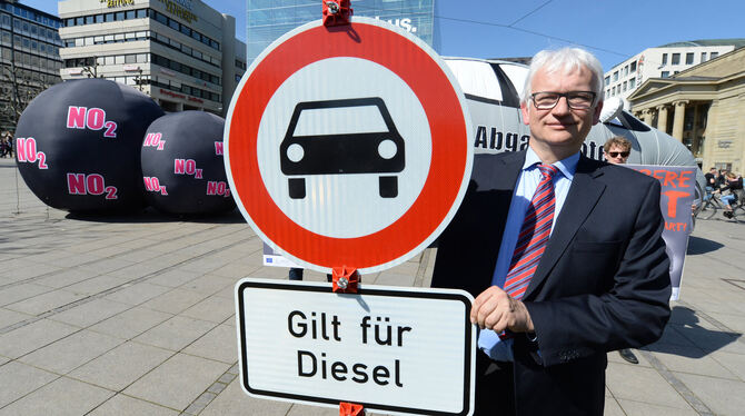 Der Geschäftsführer der Deutschen Umwelthilfe,  Jürgen Resch.  FOTO: DPA