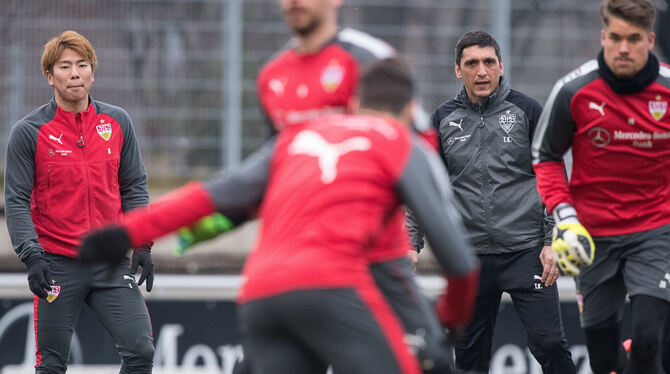 Stuttgarts neuer Cheftrainer Tayfun Korkut versprüht Optimismus vor seiner Premiere. FOTO: DPA