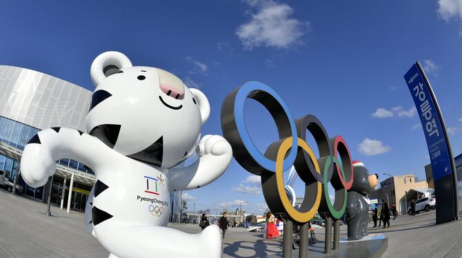 Südkorea ist bereit: Am Freitag werden in Pyeongchang die 23. Olympischen Winterspiele eröffnet. FOTO: DPA