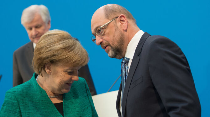 Die Große Koaltion rückt in greifbare Nähe – zumindest die Parteivorsitzenden in Berlin sind zuversichtlich: Angela Merkel (CDU