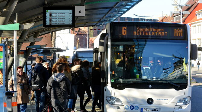Wenn Reutlingen tatsächlich zur »Modellstadt« wird, sind die Stadtbusfahrten bald vielleicht umsonst.  FOTO: NIETHAMMER