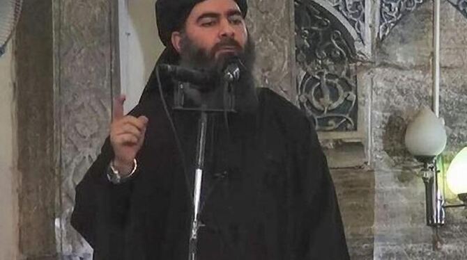 Das Bild zeigt mutmaßlich den IS-Anführer Abu Bakr al-Bagdadi.