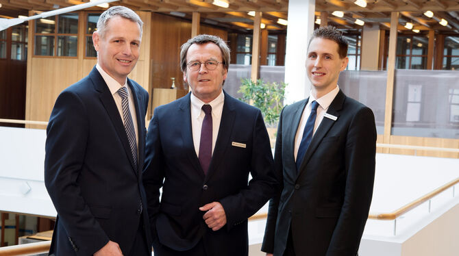 Berichteten über die Lage der VR Bank Tübingen (von links): die Vorstandsmitglieder Thomas Taubenberger, Werner Rockenbauch und