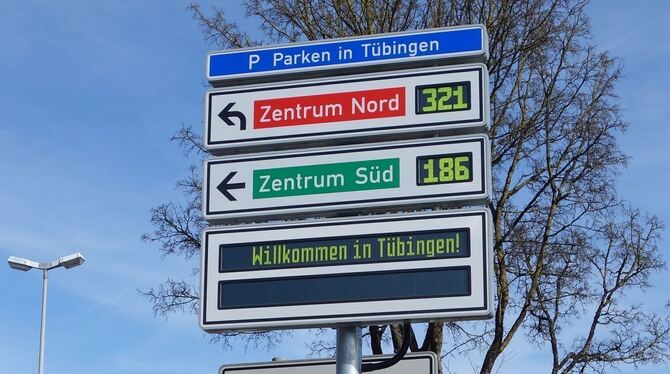 Parkleitsystem Tübingen